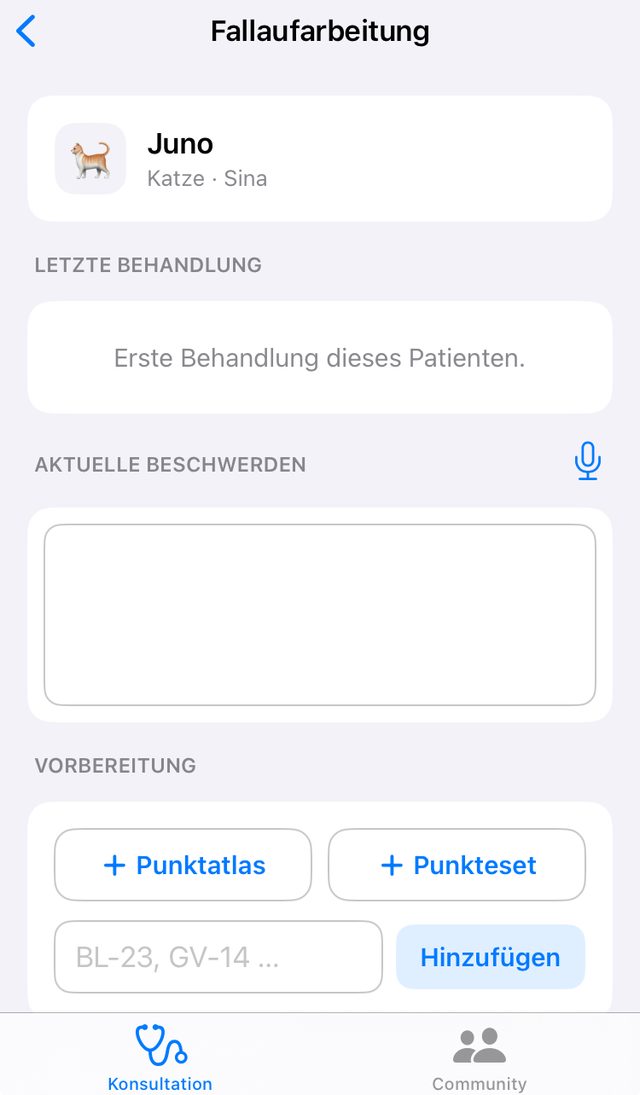 Fallaufarbeitung mit der Vorbereitung